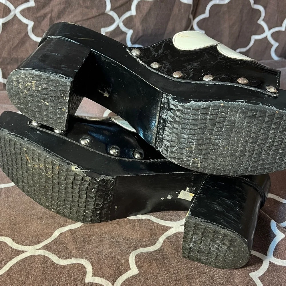 Via Pavia  Wood Heel Clogs
